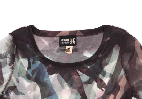 JPG by GAULTIER Graphic Leg Print Mesh T-shirt K-174652_004