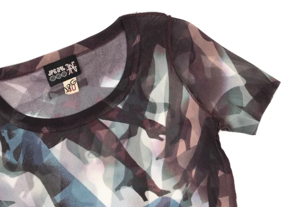 JPG by GAULTIER Graphic Leg Print Mesh T-shirt K-174652_005
