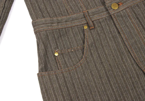 JPG by GAULTIER Striped Weave Coverall Jacket K-174655_011