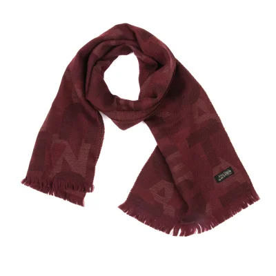 Jean Paul GAULTIER HOMME Wool Logo Lettering Jacquard Stole