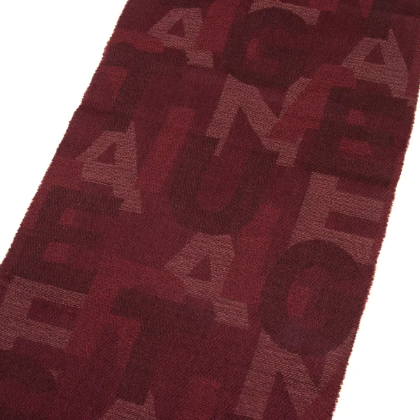Jean Paul GAULTIER HOMME Wool Logo Lettering Jacquard Stole K-174657_004
