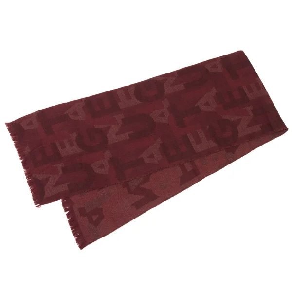 Jean Paul GAULTIER HOMME Wool Logo Lettering Jacquard Stole K-174657_005