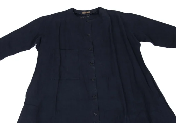 Y's Linen Collarless Pullover Dress K-174658_003