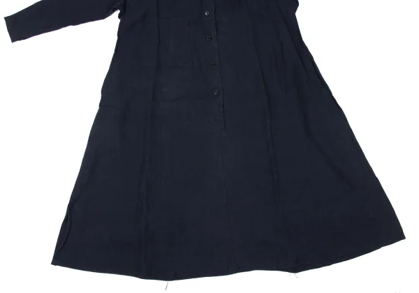 Y's Linen Collarless Pullover Dress K-174658_011