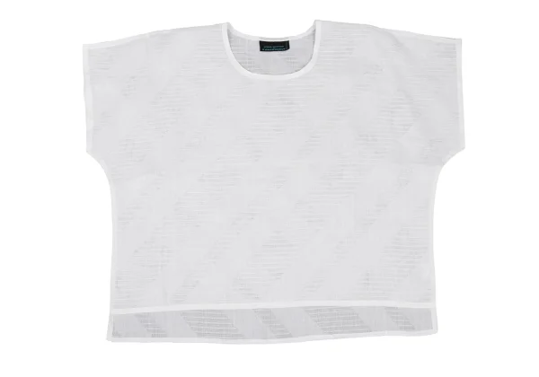 JUNKO KOSHINO Linen Bias Sheer Top K-174659_002