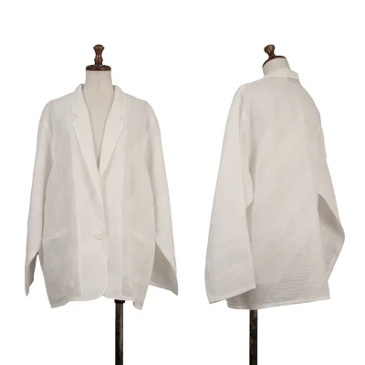 JUNKO KOSHINO Linen Bias Sheer Jacket