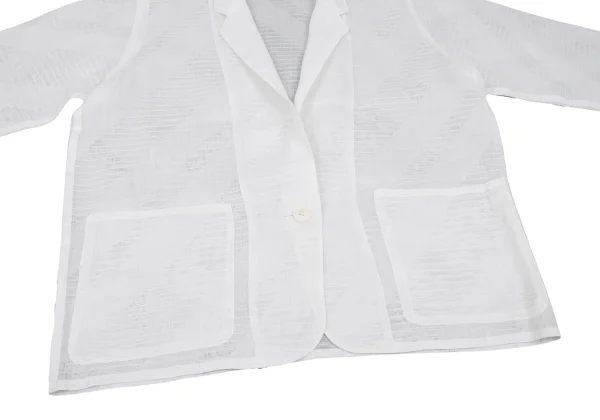 JUNKO KOSHINO Linen Bias Sheer Jacket K-174660_007