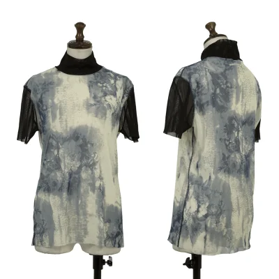 Jean Paul GAULTIER HOMME Floral Print Mesh T-Shirt