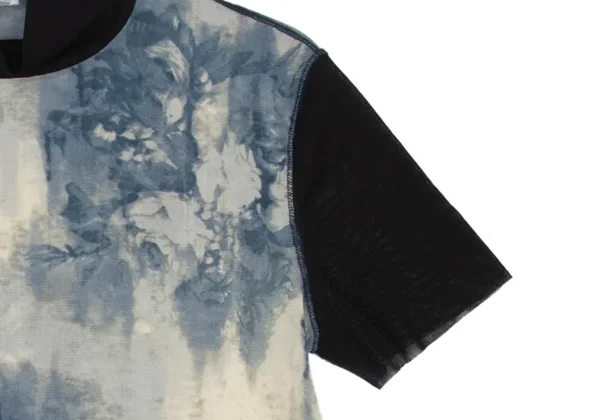 Jean Paul GAULTIER HOMME Floral Print Mesh T-Shirt K-174665_007