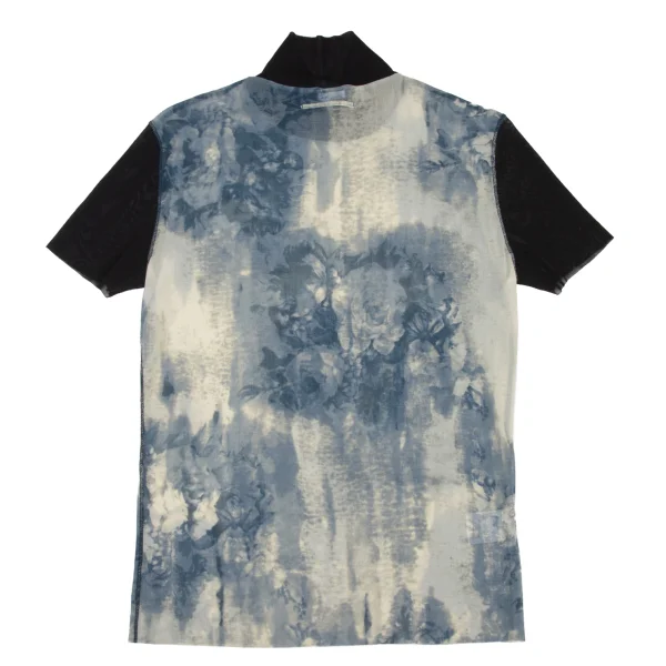 Jean Paul GAULTIER HOMME Floral Print Mesh T-Shirt K-174665_011