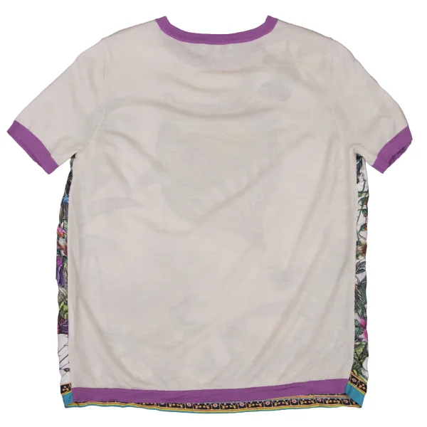 ETRO Wool Front Graphic Print Panel T-Shirt K-174667_011