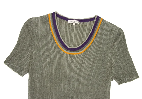 ETRO Cotton Rayon Ribbed Knit K-174668_003