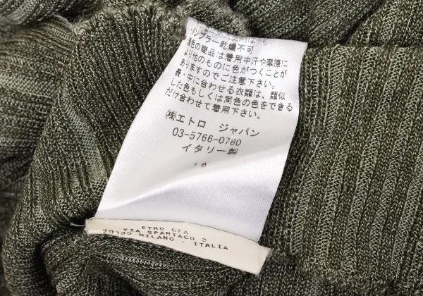 ETRO Cotton Rayon Ribbed Knit K-174668_013