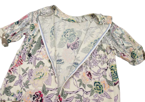 ETRO Wool Floral Print Stretch Dress K-174671_011