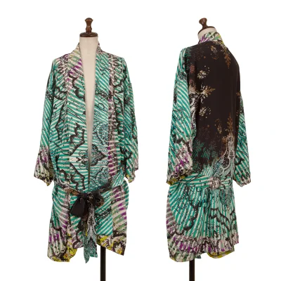 ETRO Graphic Print Belted Cardigan
