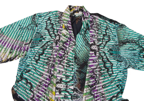 ETRO Graphic Print Belted Cardigan K-174672_003