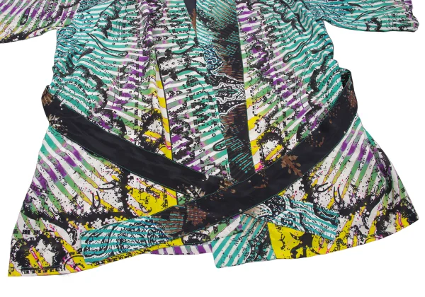 ETRO Graphic Print Belted Cardigan K-174672_007
