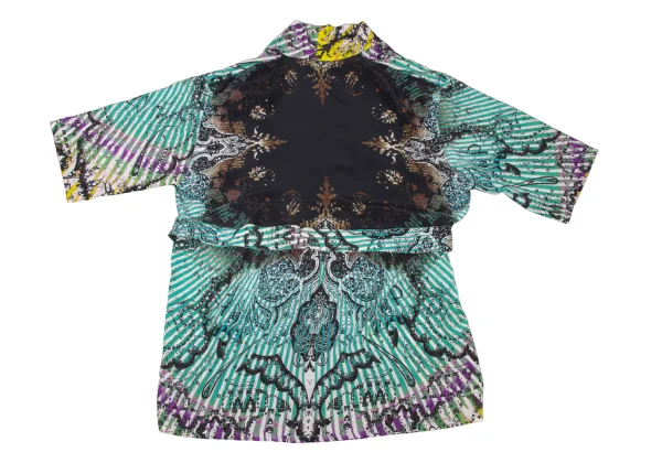 ETRO Graphic Print Belted Cardigan K-174672_010