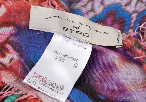 ETRO Mika Ninagawa Graphic Print Stole K-174677_010