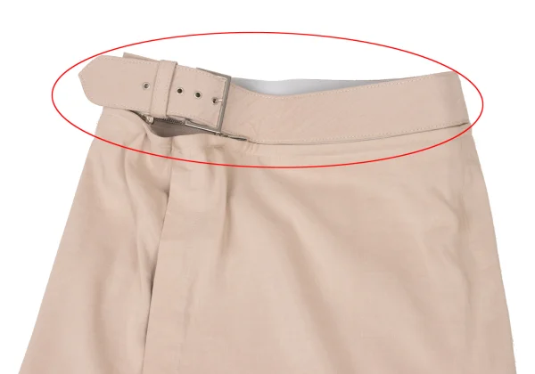GIORGIO ARMANI Linen Silk Zip Belt Design Skirt K-174678_003