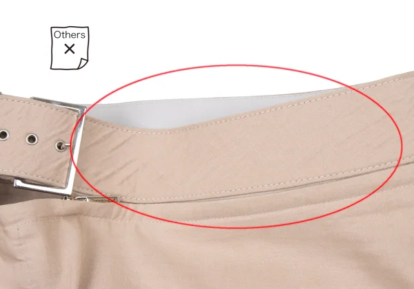 GIORGIO ARMANI Linen Silk Zip Belt Design Skirt K-174678_004