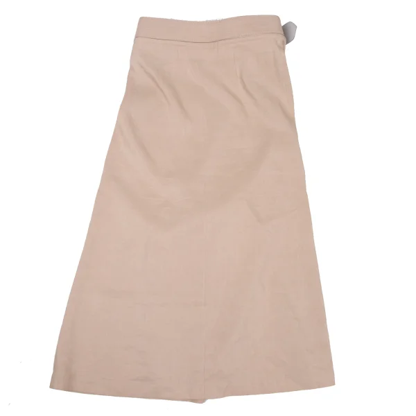GIORGIO ARMANI Linen Silk Zip Belt Design Skirt K-174678_011