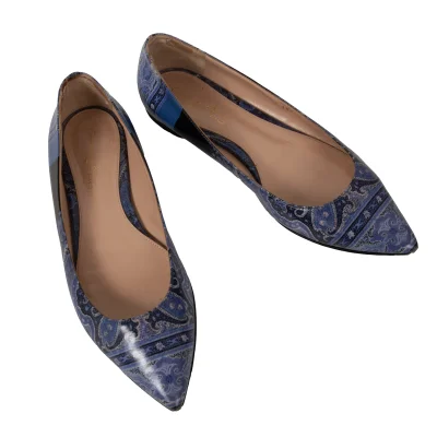 ETRO×Gianvito Rossi Paisley Pointed Toe Pumps