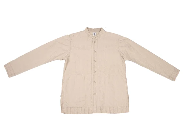 ISSEY MIYAKE HaaT Red Stitch Design Band-Collar Jacket K-174682_002