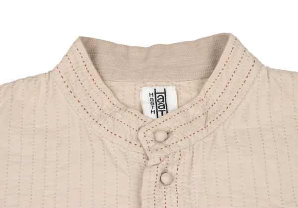 ISSEY MIYAKE HaaT Red Stitch Design Band-Collar Jacket K-174682_004