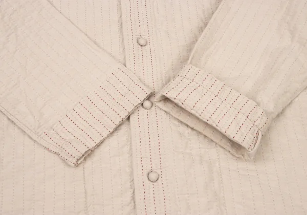 ISSEY MIYAKE HaaT Red Stitch Design Band-Collar Jacket K-174682_007