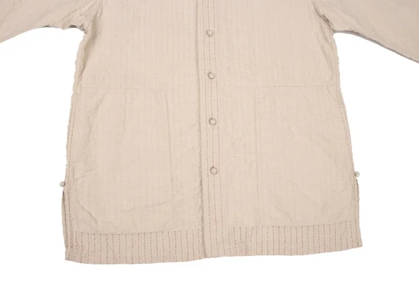 ISSEY MIYAKE HaaT Red Stitch Design Band-Collar Jacket K-174682_008
