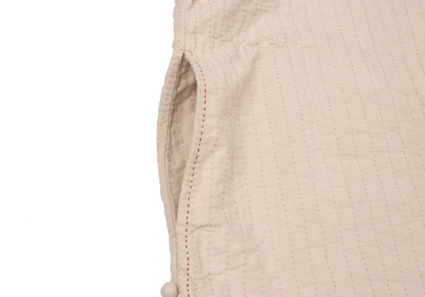 ISSEY MIYAKE HaaT Red Stitch Design Band-Collar Jacket K-174682_009