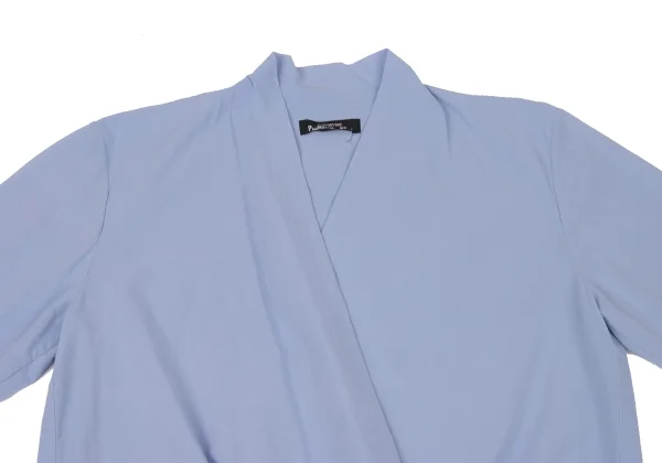ISSEY MIYAKE PERMANENTE Cotton Drape Wrap-Front Blouse K-174683_003