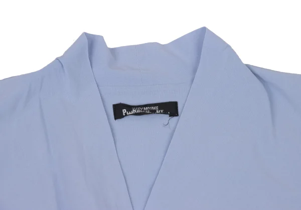 ISSEY MIYAKE PERMANENTE Cotton Drape Wrap-Front Blouse K-174683_004