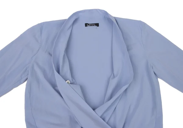 ISSEY MIYAKE PERMANENTE Cotton Drape Wrap-Front Blouse K-174683_009