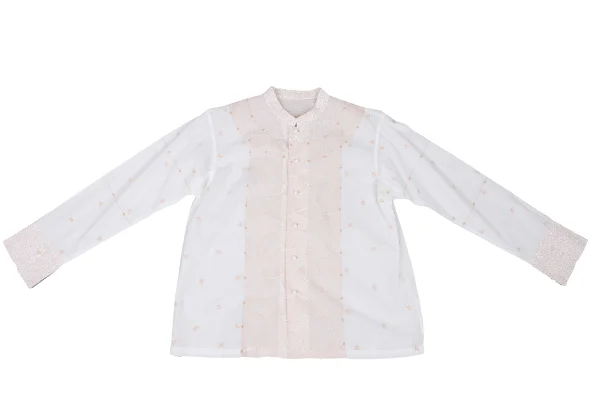 ISSEY MIYAKE HaaT Star Embroidery Band-collar Blouse K-174685_002