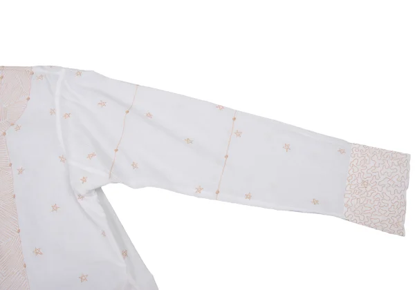ISSEY MIYAKE HaaT Star Embroidery Band-collar Blouse K-174685_007