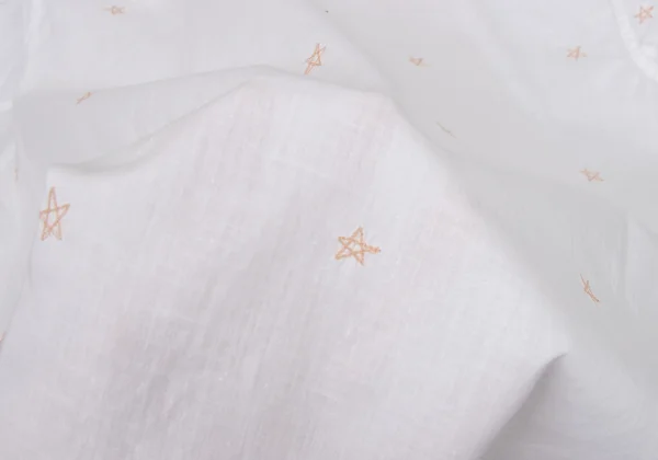 ISSEY MIYAKE HaaT Star Embroidery Band-collar Blouse K-174685_013