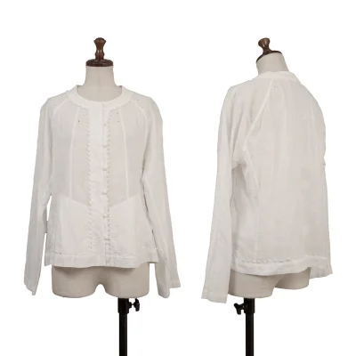 ISSEY MIYAKE HaaT Cutting Embroidery Blouse