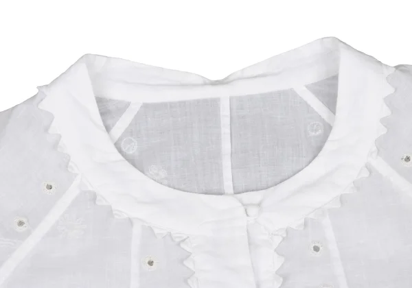 ISSEY MIYAKE HaaT Cutting Embroidery Blouse K-174686_004