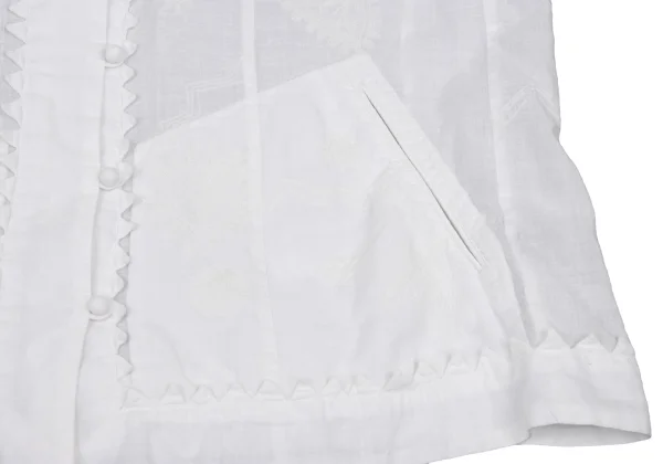 ISSEY MIYAKE HaaT Cutting Embroidery Blouse K-174686_010