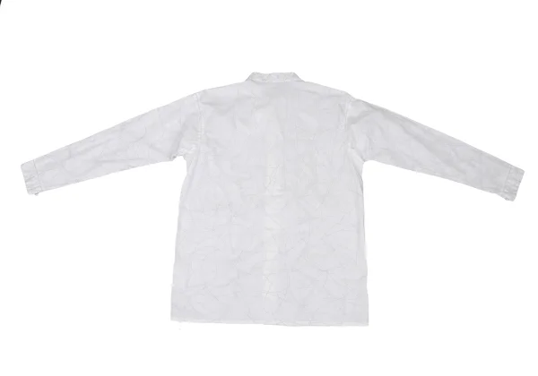 ASHA BY MDS Graphic Embroidery Band Collar Blouse K-174688_013