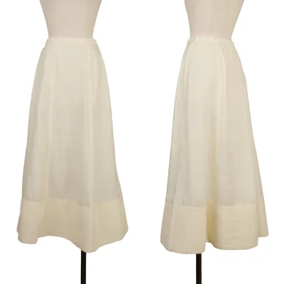 ASHA BY MDS Silk Hem Pin Tuck Skirt