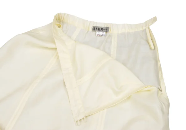 ASHA BY MDS Silk Hem Pin Tuck Skirt K-174689_006