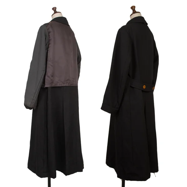 COMME des GARCONS Inside Out Reversible Wool Coat K-174691_002