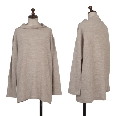 Plantation Cotton Linen Mock Neck T Shirt