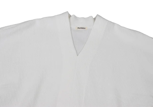 Plantation Cotton Ridge Weave V Neck T Shirt K-174722_003