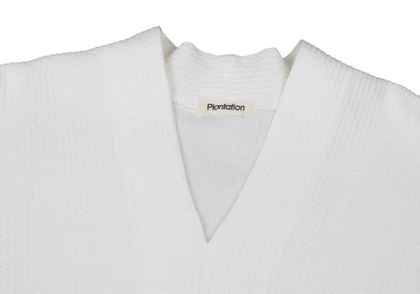 Plantation Cotton Ridge Weave V Neck T Shirt K-174722_004