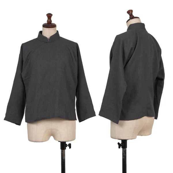 robe de chambre COMME des GARCONS Wool Chinese-Style Button jacket Grey M K-174731_001