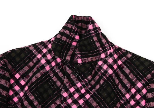 robe de chambre COMME des GARCONS Check Weave Big Flap Pocket Jacket K-174733_006